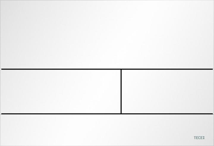 TECE TECEsquare II Metall WC-Betätigungsplatte für Zweimengentechnik (weiss matt)