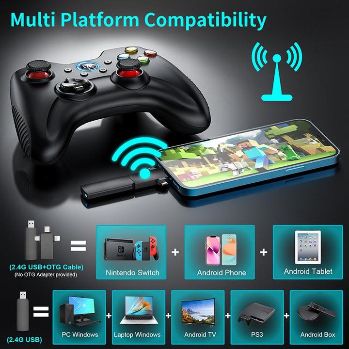 Actual product image EasySMX Kc-8236-bla (Switch, Android, PC, Steam Machine, PS3)