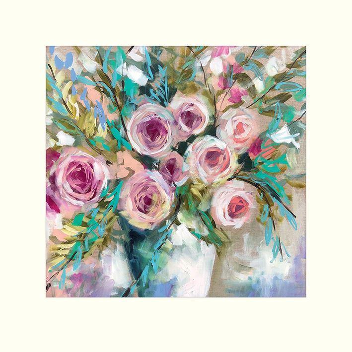 Produktbild Universal Textiles Bedruckt Lemon Scented Gum & Bush Roses (40 x 40 cm)