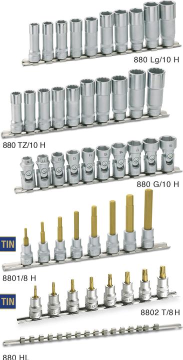 Image du produit HAZET Jeu de clés à douilles 8801/8H ∙ Carré creux 10 mm (3/8 pouce) ∙ Profil à 6 pans intérieurs ∙… (10 mm)
