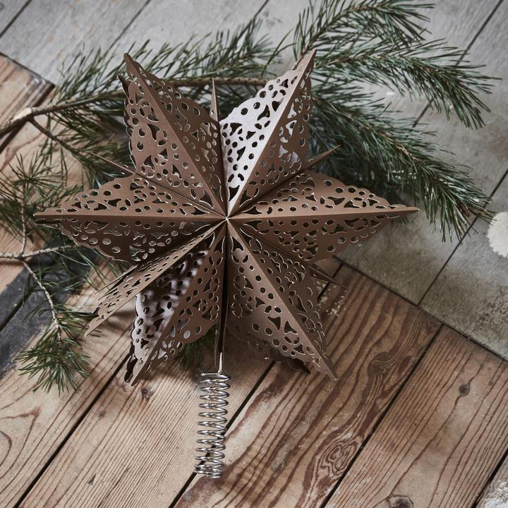 Produktbild House Doctor Weihnachtsbaumstern, Clip, Braun
