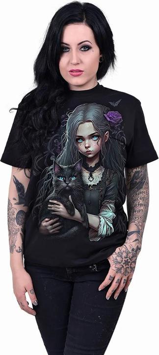 Actual product image Spiral Unisex Adult Goth Familiar T-Shirt (M)