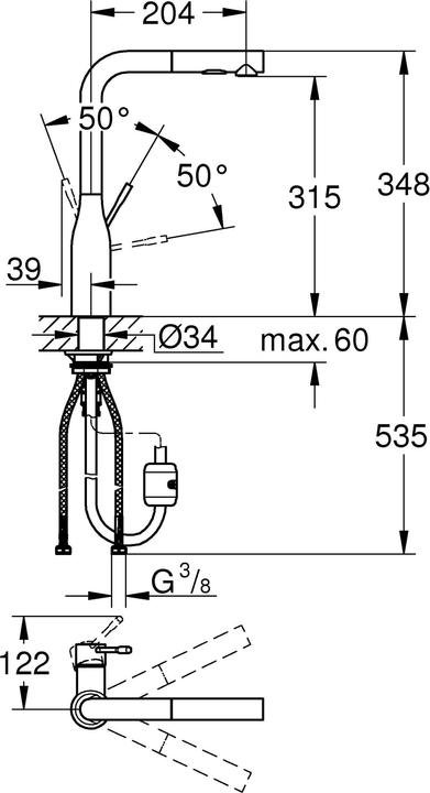 Image du produit Grohe Essence Mitigeur monocommande pour évier