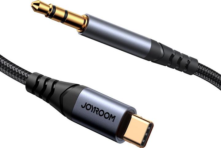 Productafbeelding Joyroom USB-C naar 3,5 mm AUX-kabel, 1,2 m - Zwart (1.20 m, 3,5 mm aansluiting (AUX))