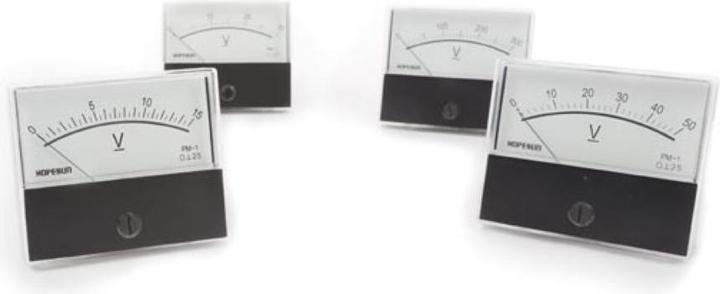 Velleman VOLTMETRE ANALOGIQUE DE TABLEAU 50V CC / 70 x 60mm