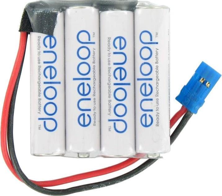 Immagine prodotto Panasonic Confezione di ricevitori eneloop AAA 4 serie 4.8/800 Graupner (4.80 V, 800 mAh)