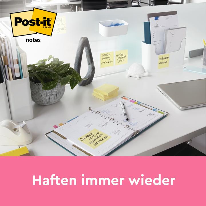 Image du produit Post-it Papillons adhésifs Standard 657 jaune 12 blocs (9 x 8 x 13 cm)