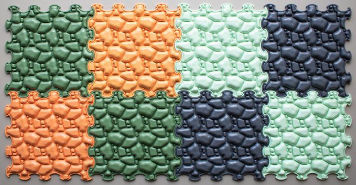 Produktbild Ortoto Sensory Massage Puzzle Matten Steine Schachtel 8 Stück