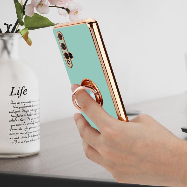 Image du produit Cadorabo Coque pour Honor 20 / 20S / Huawei NOVA 5T en TPU avec protection de l'appareil photo et anneau (K20, TCL 20S, Huawei Nova 5T)