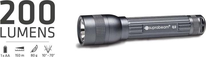 Produktbild Suprabeam Taschenlampe, LED Lampe Q2 (11.60 cm, 200 lm)