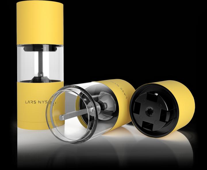 Actual product image Lars Nysøm Salt & pepper mill set Sjael (Nutmeg, Sea salt, Pepper, Various spices, Herbs, Chili, Salt)
