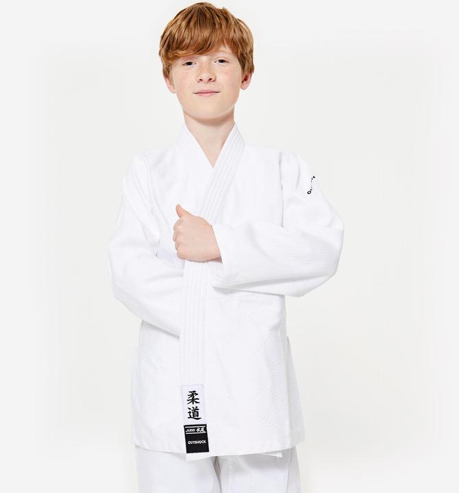 Produktbild Outshock Kinder- Judo- und Aikidoanzug 350 g/m² - weiss (130 B)