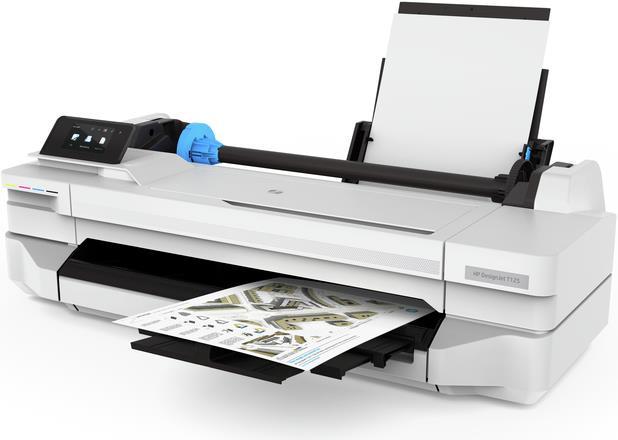 Image du produit HP T125, 24" DesignJet (Encre, Couleur)