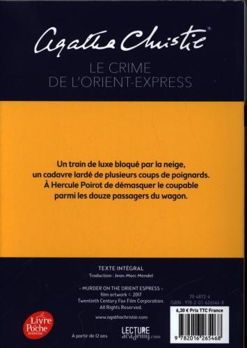 Actual product image Le crime de l'Orient-Express (French, Christie Agatha, 2017)