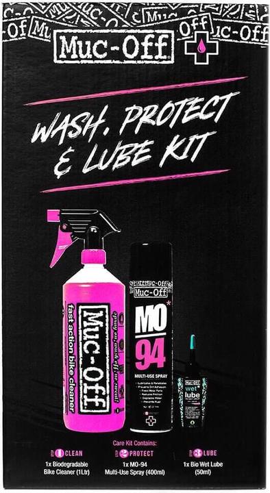 Image du produit Muc-Off Wash Protect Dry Lube (1000 ml, Lubrifiant universel, Nettoyant pour vélo, Ensemble de soins)