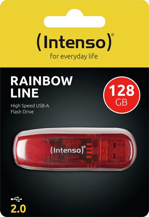 Actual product image Intenso Rainbow Line (128 GB, USB-A, USB 2.0)