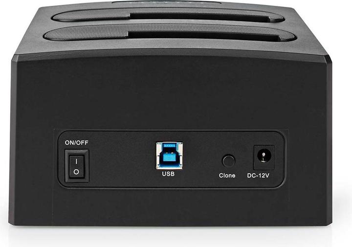 Produktbild Nedis Festplatten-Dockingstation | USB 3.2 Gen1 | USB Type-A | 2 Festplatten | 2.5 / 3.5 " | USB 3.2
