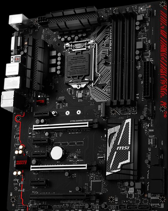 Produktbild MSI Z170A Gaming Pro Carbon (LGA 1151, Intel Z170, ATX)