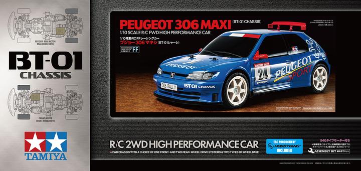 Produktbild Tamiya 1/10 RC Peugeot 306 Maxi (BT-01) (RTR Ready-to-Run)