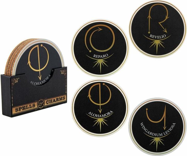 Productafbeelding Cinereplicas Harry Potter Onderzetter 2-Pack Spreuk & Bedels (2 x)