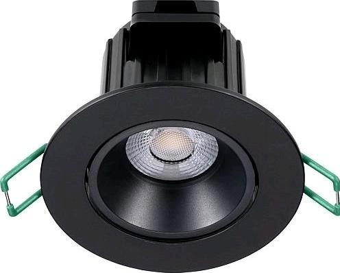 Produktbild Sylvania LED Einbaustrahler IP65 6W CCTschwarz 230V, Abstr 50, schwenkbar, dimmbar (760 lm)