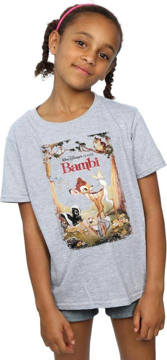 Immagine prodotto Disney Bambi Retro Poster Maglietta Ragazze (152, 158)