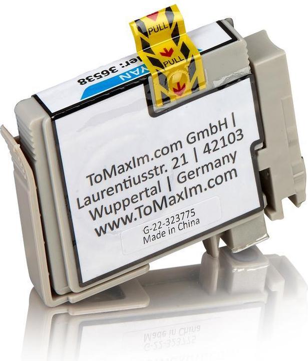 Actual product image Inkadoo Ink Cartridges compatible with Epson C13T12924010 / T1292 Ink Cartridge, cyan Cyan (C)