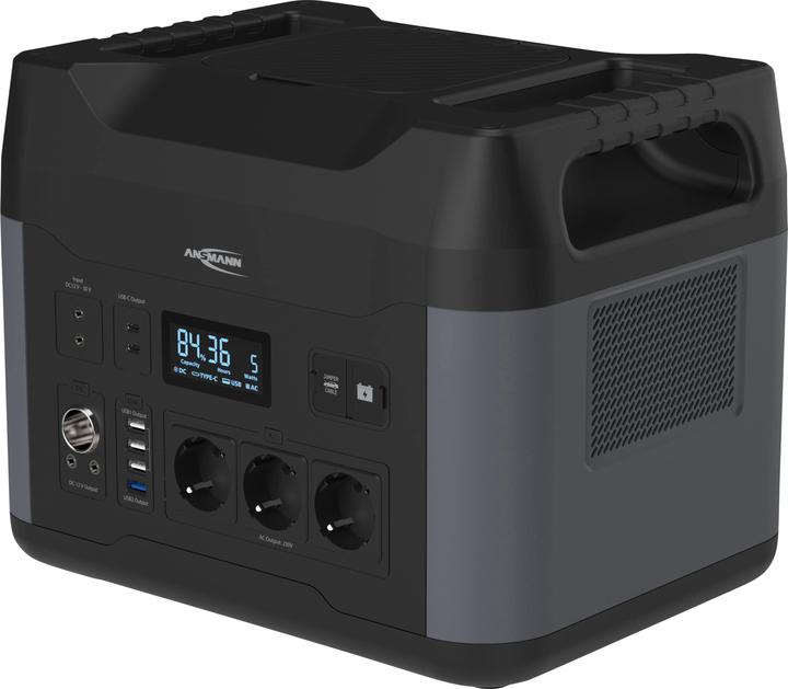 Produktbild Ansmann Powerstation-Set, Powerstation PS2200AC + Solarpanel 100 W