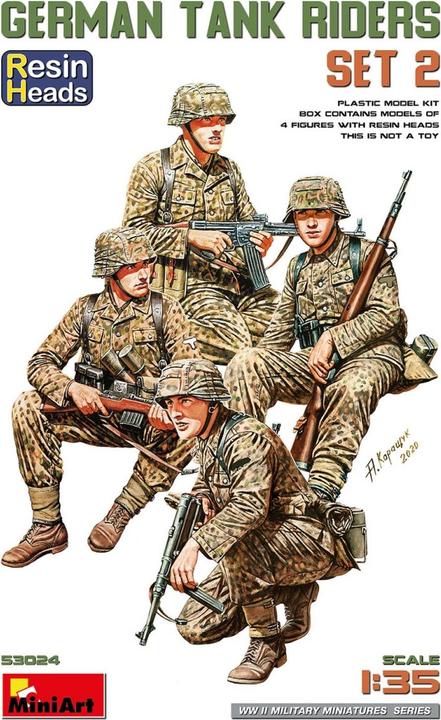 Image du produit 1:35 Panzers allemands assis avec têtes de rechange