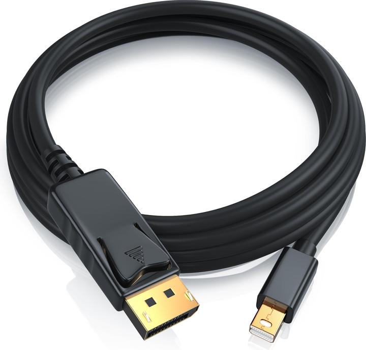 Produktbild CSL Mini DisplayPort zu DisplayPort Kabel - Audio Video Kabel - FullHD - kompatibel Apple Lenovo Surface (1 m, DisplayPort)