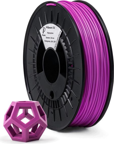 Actual product image PPprint Filament P-721 purple 0.6kg 1.75mm (PP, 1.75 mm, 600 g, Violet)