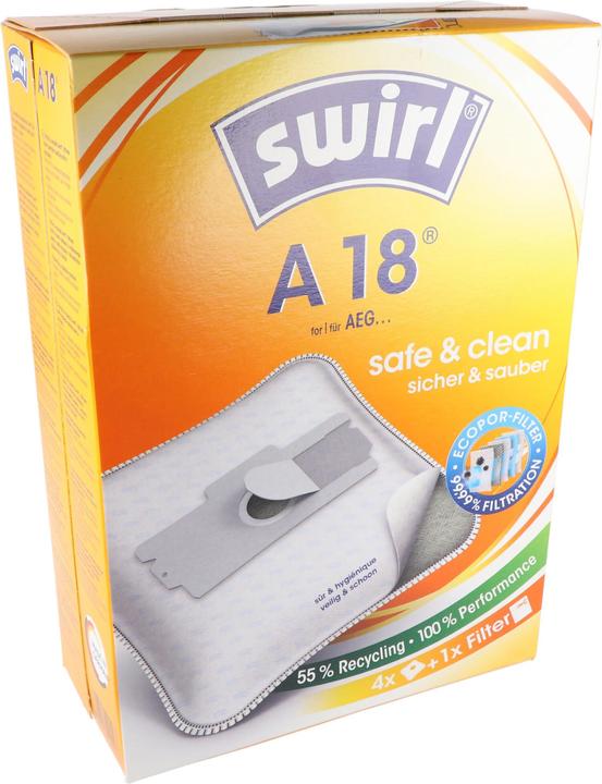 Actual product image Swirl Staubsaugerbeutel A18 MicroPor Plus für AEG Staubsauger