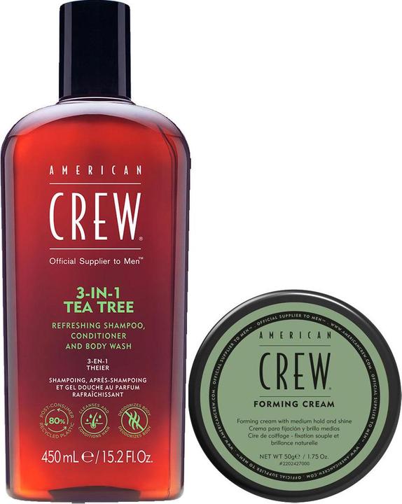American Crew Classic Cream + 3in1 Tea Tree Set (Haarpflege set)