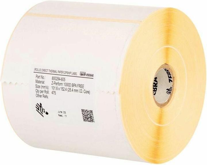 Produktbild Zebra Label, Paper, 76x76mm, TT