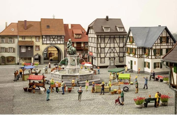Immagine prodotto Noch H0 Figure Theme World "Carrello dei gelati e degli hot dog