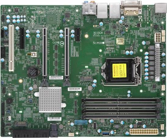 Supermicro X11SCA - Scheda madre - ATX - Socket LGA1151 - C246 - USB 3.1 Gen 1, USB-C Gen2 (LGA 1151, Intel C246, ATX)