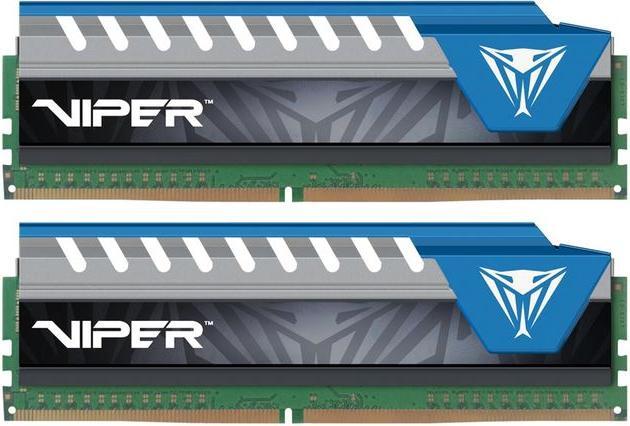 Actual product image Patriot Viper Elite 16GB Kit DDR4-2666MHz Blue (2 x 8GB, 2666 MHz, DDR4-RAM, DIMM)