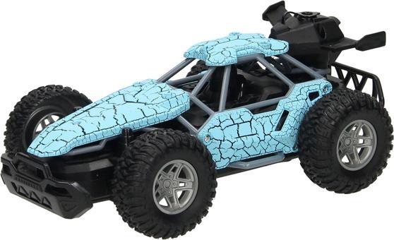 Actual product image RC-controlled car with smoke function - blue