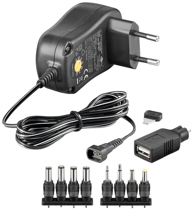 Actual product image Goobay Universal power supply unit 3V-12V 1.0 A