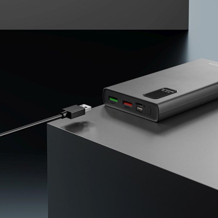 Produktbild Extralink EX.19485 power bank Lithium Polymer (LiPo) Black (10000 mAh, 22.50 W, 37 Wh)