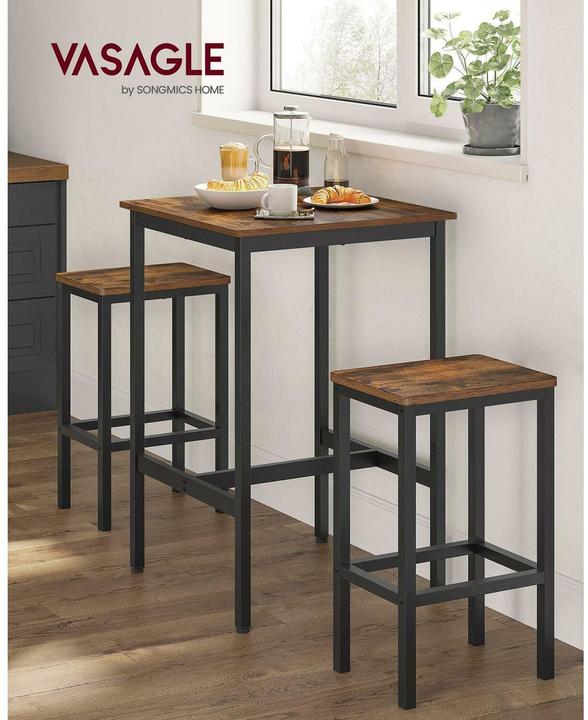 Image du produit Vasagle Ensemble de tables de bar (60 x 90 x 60 cm)