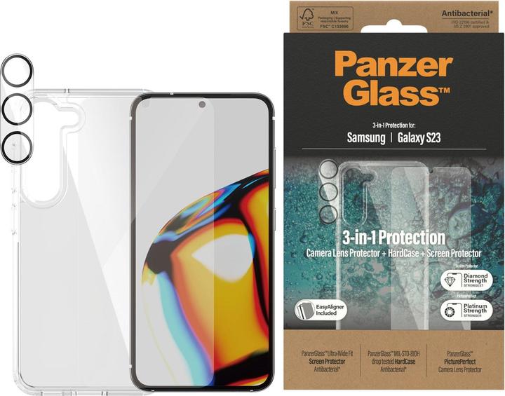 Actual product image PanzerGlass Hard Case+Glass Bundle (1 Piece, Samsung Galaxy S23)