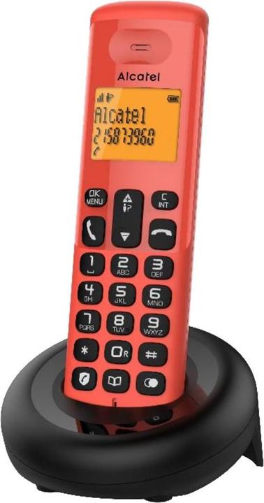 Produktbild Alcatel E160 Rotes schnurloses DECT-Telefon mit
