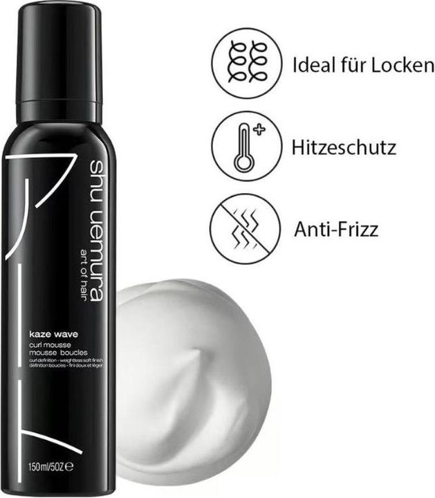 Immagine prodotto Shu Uemura Kaze Wave Curl Mousse (150 ml, Mousse arricciante)