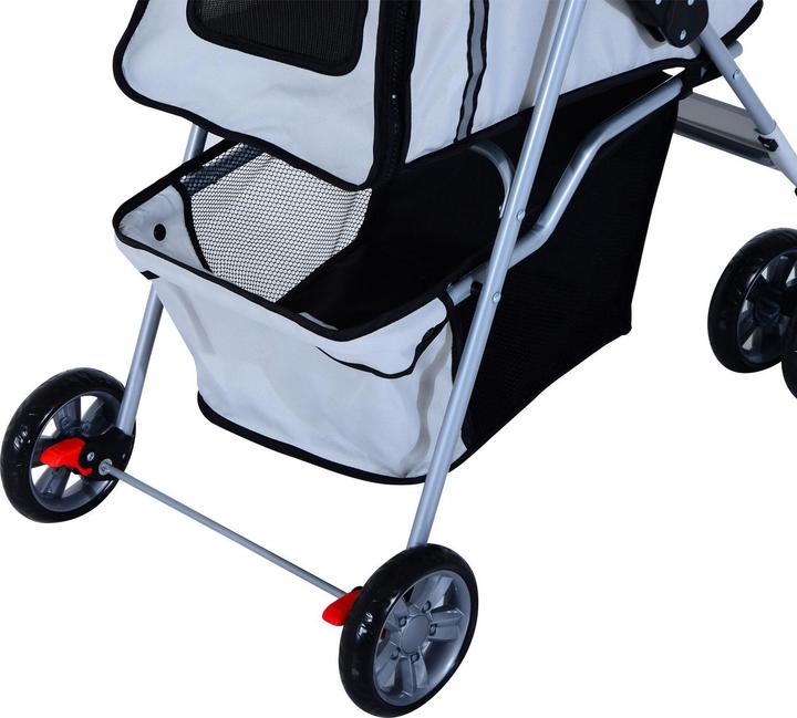 Produktbild PawHut Hundewagen mit Gitternetz (Hund, Faltbar)
