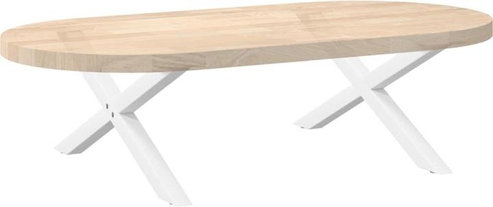 Actual product image VidaXL Coffee table legs X-shape 2 pcs. White 70x(30-31) cm steel table leg