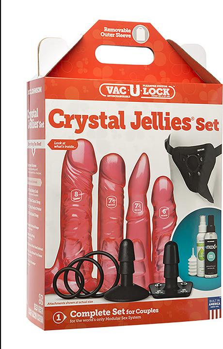 Productafbeelding Doc Johnson Vac-U-Lock - Kristallen Jellies Set