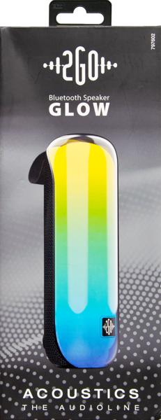 Produktbild 2GO Bluetooth Lautsprecher Acoustic Glow mit RGB-Lichtshow (4 h, Akkubetrieb)