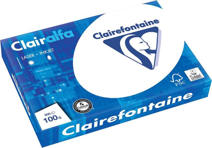 Clairefontaine Universalpapier Clairalfa FSC Premium, hochweiss