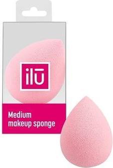 Tools for Beauty T4B ILU Pink Drop-Shaped Medium Makeup Sponge For Foundation, Concealer And Powder